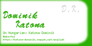 dominik katona business card